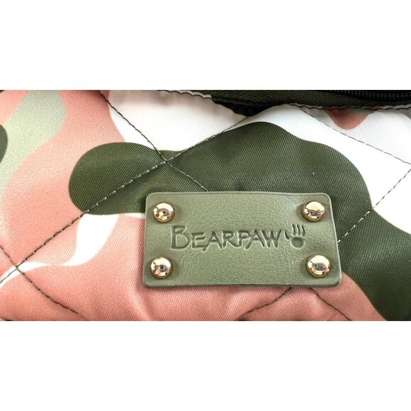 Bear Paw Crossbody bag, wide green adjustable strap - Picture 11 of 16